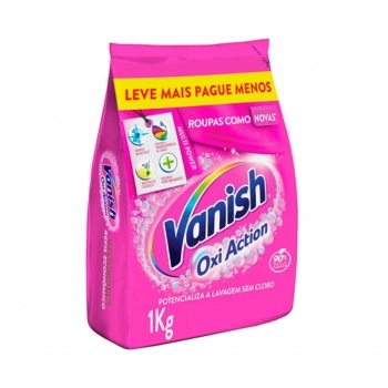 Vanish Tira Manchas Em Pó Oxi Action Pink Refil 1Kg