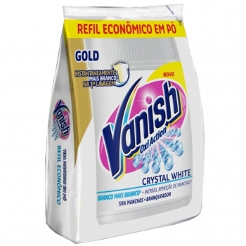 Vanish Tira Manchas Em Pó Oxi Action Crystal White Refil 1Kg