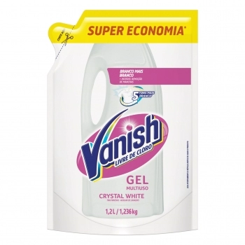Vanish Gel Multiuso Crystal White Sachê 1,2L