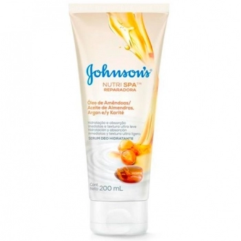 Loção Hidratante Johnson Body Serum Óleo De Amêndoas Ar 200Ml