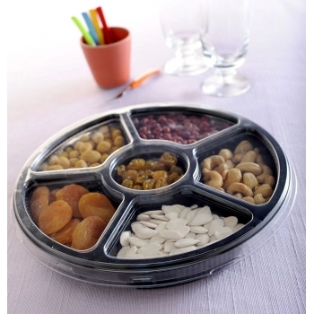 G550 Petisqueira Bandeja C/Divisórias 1.000Ml (100Cj)