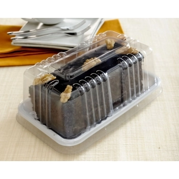 Embalagem G62 M Para Mini Torta E Bolo Fatia Base Preta C/ 150 Unidades Galvanotek