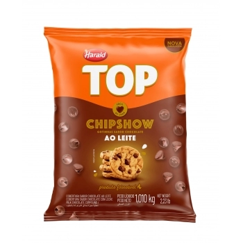Gota Chocolate Ao Leite Top Chipshow 1,01Kg Harald