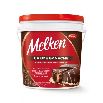 Creme Ganache Chocolate Meio Amargo 4Kg Melken