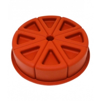 Forma Bolo Silicone Fatias Cavidade 8 Fatias Variata Cimapi (18 X 5 Cm)