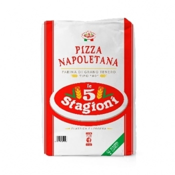 Farinha Italiana Napoletana Tipo 00 25Kg Le 5 Stagioni