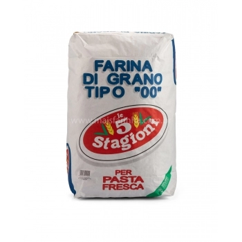 Farinha Italiana Pasta Fresca Tipo 00 25Kg Le 5 Stagioni