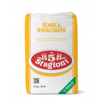 Sêmola De Trigo Italiana Durum Remoída Rimacinata 10Kg Le 5 Stagioni
