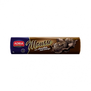Biscoito Recheado Mousse Chocolate Meio Amargo 130G Adria