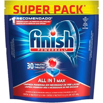 Detergente Powerball Tablete Finish 30Und