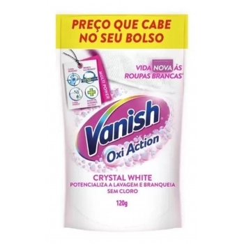 Vanish Em Pó Oxi Action Crystal White Sachê 120G