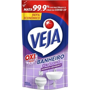 Veja Banheiro Antibacteriano Lavanda Doypack 400Ml