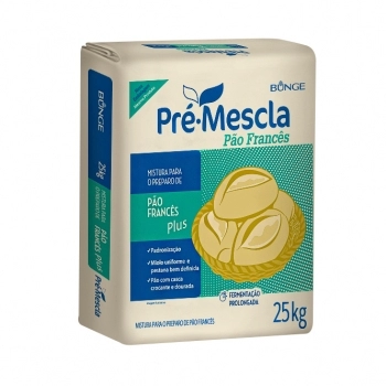 Pré Mistura De Pão Francês Pré Mescla Plus 25Kg Bunge