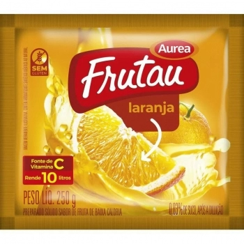 Refresco Em Pó Sabor Laranja Frutau 250G