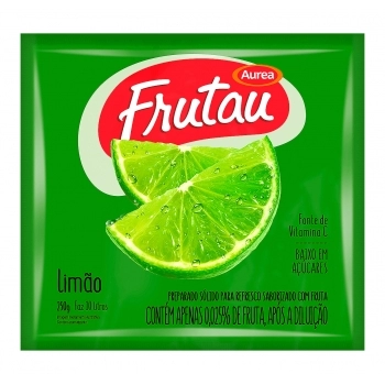 Refresco Em Pó Sabor Limão Frutau 250G