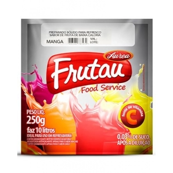 Refresco Em Pó Sabor Morango Frutau 250G