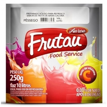 Refresco Em Pó Sabor Pêssego Frutau 250G