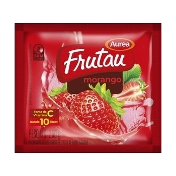 Refresco Em Pó Sabor Morango Frutau 250G