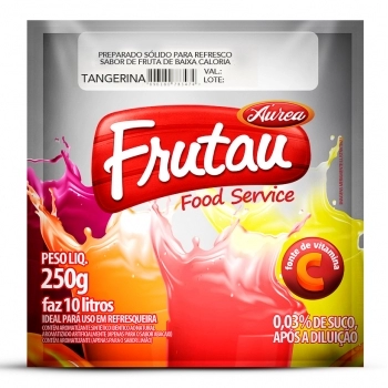 Refresco Em Pó Sabor Tangerina Frutau 250G