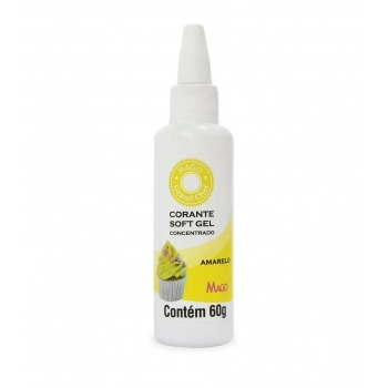 Corante Soft Gel Amarelo 60G Mago