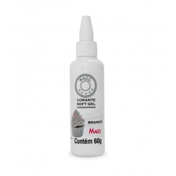 Corante Soft Gel Branco Mago 60G