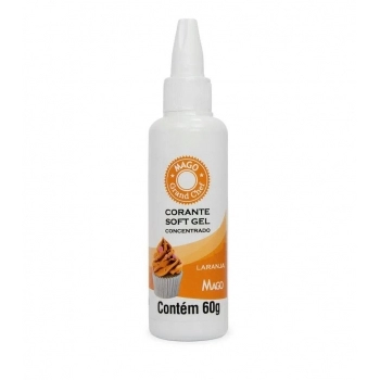 Corante Soft Gel Laranja 60G Mago