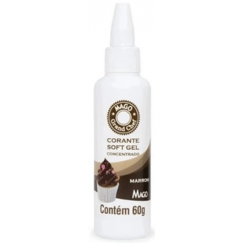 Corante Soft Gel Marrom Mago 60G