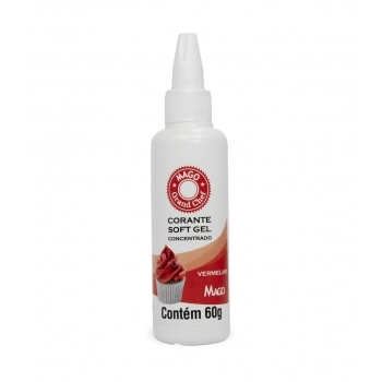 Corante Soft Gel Vermelho 60G Mago