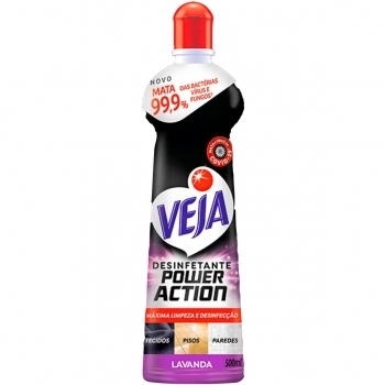 Veja Desinfetante Power Action Lavanda Squeeze 500Ml