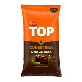 Cobertura Top Gotas De Chocolate Meio Amargo 2,05Kg Harald
