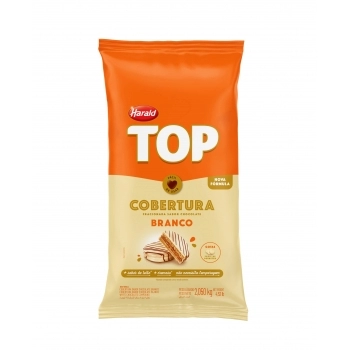 Cobertura Top Gotas De Chocolate Branco 2,05Kg Harald