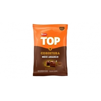Cobertura Top Gotas De Chocolate Meio Amargo 1,01Kg Harald