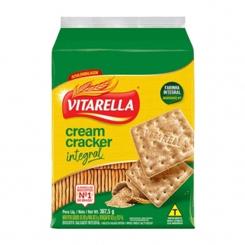 Biscoito Cream Cracker 367,5G Vitarella