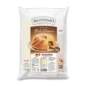 Mistura De Bolo Bravíssimo Cremoso Queijadinha 5,01Kg