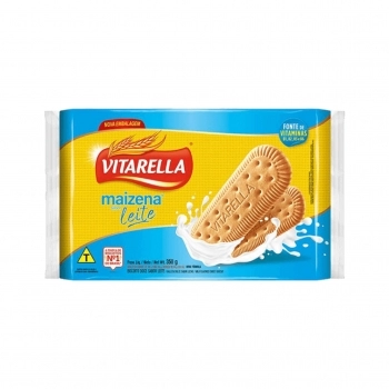Biscoito Maizena Ao Leite 350G Vitarella