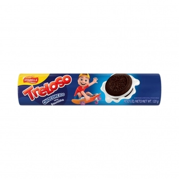 Biscoito Recheado Chocoresco Baunilha Treloso 120G Vitarella