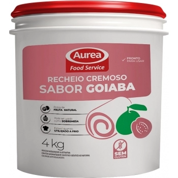 Recheio Cremoso Sabor Goiaba Áurea 4Kg