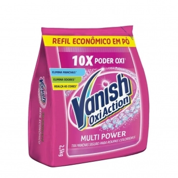 Vanish Em Pó Oxi Action Pink Refil Econômico 240G Reckitt Benckiser