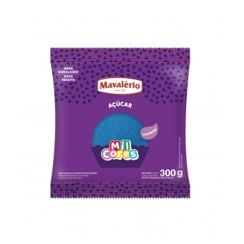 Açúcar Colorido Azul Mil Cores 300G Mavalério