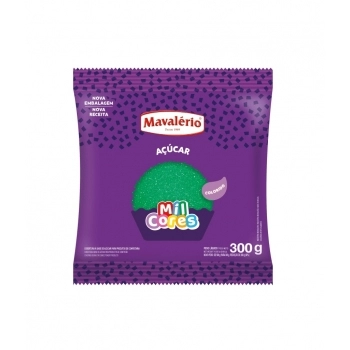 Açúcar Colorido Verde Mil Cores 300G Mavalério