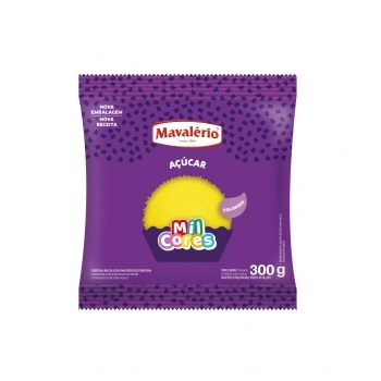 Açúcar Colorido Amarelo Mil Cores 300G Mavalério