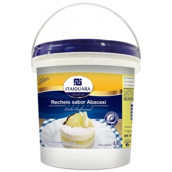 Recheio Abacaxi Com Polpa De Fruta 4Kg Itaiquara
