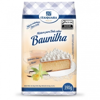 Mistura De Bolo Itaiquara Baunilha 390G