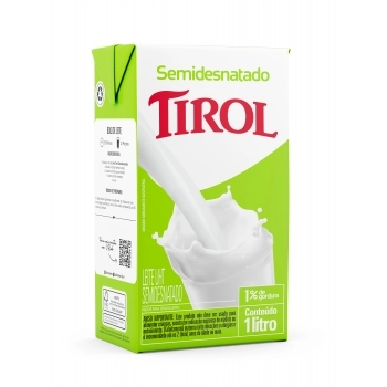 Leite Uht Semidesnatado 1L Tirol