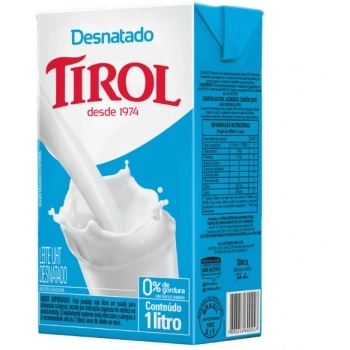 Leite Desnatado UHT 1L Tirol