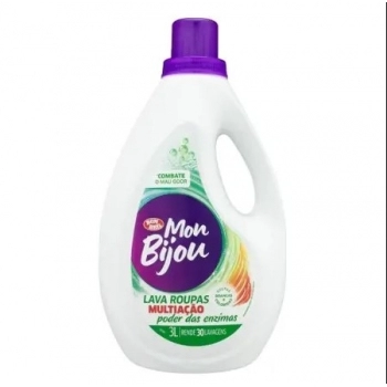 Lava Roupas Líquido Multiação Verde 3L Mon Bijou