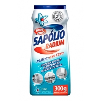Limpador Multiuso Em Pó Cloro Sapólio Radium 300G Bombril