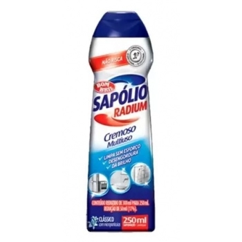 Limpador Multiuso Cremoso Clássico Sapolio Radium 250ML Bombril
