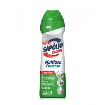 Limpador Multiuso Cremoso Limão Sapolio Radium 250ML Bombril
