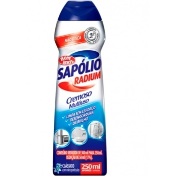 Limpador Multiuso Cremoso Clássico Sapolio Radium 450ML Bombril